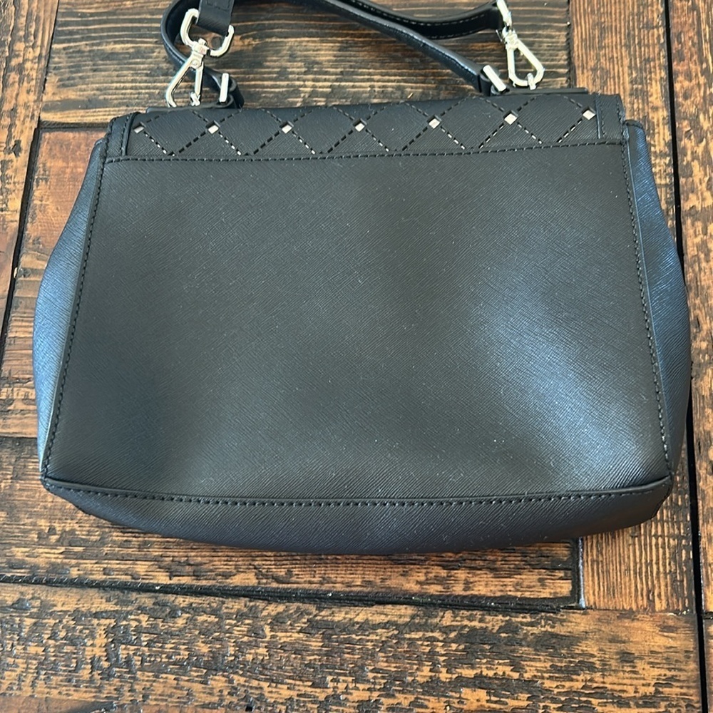 Michael Kors Black Crossbody Bag with Silver Hardware - Picture 5 of 11